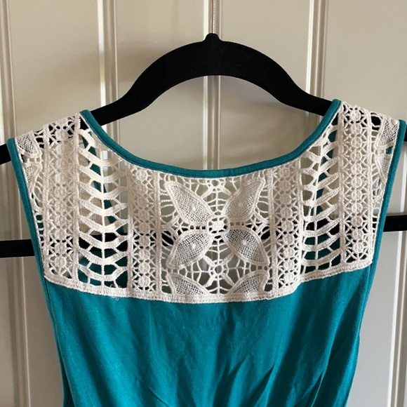 NWT Liz Lange maternity tank top crochet detail XS - Picture 5 of 6